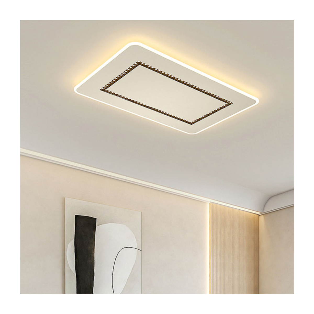 Stitched Frame Ceiling Light